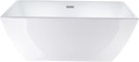 Vanity Art 67" X 32" Acrylic Freestanding Bathtub | Home Improvement Bathtubs with Contemporary Design for Soaking and Bathing, Overflow and Pop-up Drain with UPC Certified, VA6821-L
