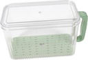 Bread Box with Lid for Fridge Plastic Fresh-keeping Container for Loaf Bread Toast Pastry Storage Kitchen Organizer in Small