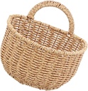 Cabilock Hanging Fruit Basket Woven Baskets Wall Hanging Storage Kitchen Seasoning Storage Wall Decor