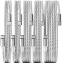USB C Cable, 5 Pack 3/3/6/6/10FT 60W Fast Charging USB C to USB C Cable, Nylon Braided Type C Charger Cable for iPhone 16/15/iPad Pro/MacBook Air, Galaxy Z Fold7/S25 and More