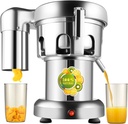 Commercial Juice Extractor, Electric Fruit Vegetable Extractor Squeezer, Heavy Duty Juicer Aluminum Casting and Stainless Steel Juice Extractor both Fruit and Vegetabl