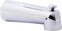 Westbrass E507D-1F-25-26 E507D-1F 7" Reach Wall Mount Tub Spout with Diverter, 25-Pack, Polished Chrome, 25 Count