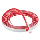 Curved Molding Trim, 119in Silicone Bendable L-Shaped Curved Molding Trim Flexible Peel and Stick Caulk Strip for Stairs Cabinet Wall Corner
