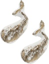 2pcs Cast Iron Whale Pull Knobs Nautical Whale Cabinet Handle Rustic Beach Ocean Theme Drawer Cupboard Pulls Single Hole Sea Drawer Knobs for Kitchen Dresser Cupboard Wardrobe