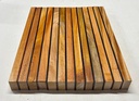 DIY Cutting Board Kit: 12 Pcs Mahogany (3/4" x 2" x 18") & 12 Pcs East Indian Rosewood (1/8" x 2" x 18") by Exotic Wood Zone