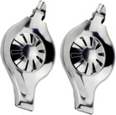 Amosfun 2pcs Fruit Squeezer Stainless Steel Lemon Juicer Squeezer Machine Lemon Orange Tool