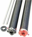 Pair of 234 X 1 3/4" X 27" - 38" Garage Door Torsion Springs with Winding Bars (30")