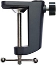 FABULETTA Aluminum Alloy C-Shaped Mounting Clamp with I-Shaped Bracket and Stable Base for Secure Table Attachment(black)