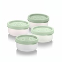 Signoraware Nano BPA Free Plastic Containers Set (40mlx4 | Set von 4 | Grün)