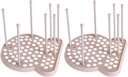 Zerodeko 2Pcs Multifunctional Plate Dish Drainers Storage Drying Racks for Tableware Easy to Clean Vertical Draining Design for Kitchen Counter Organization