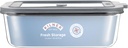 Kilner Fresh Storage 1.5 Litre Airtight Glass Container Durable Leakproof Lid with Vacuum Seal for Food Storage Leftovers Snacks Meal Prep Batch Cooking