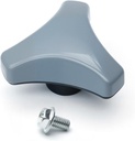 Door Knob Gray Handle Replaces 472992002 for Electrolux LaundryLux Wascator Wascomat Washer