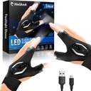 Stocking Stuffers Gifts for Men LED Flashlight Gloves, Mens Gifts for Christmas Anniversary Birthday Gifts for Men Dad Husband Him Husband, Camping Essentials Cool Gadgets Tools for Fishing Repairing