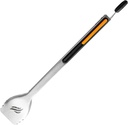 Blackstone 5228 Griddle Grill Tongs Stainless Steel Heat Resistant Rubber Grip to hold your Meat and Veggies- Premium Long BBQ Grill Scraper Tongs, Dishwasher Safe 14" Black/Orange