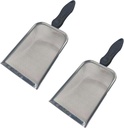 2Pcs Soil Sifter for Gardening, Stainless Steel Garden Sieve with Handle - 3mm Mesh Dirt Sifter for Compost Sand Rocks, Heavy-Duty Gardening Tool for Potting Landscaping and Planting