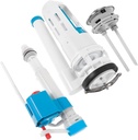 NUOBESTY Toilet Water Valve Replacement Kit for Tanks Leak Drain Button and Inlet Pressing Prop Easy DIY Installation Corrosion Resistant Plumbing Accessory for Bathroom Repair