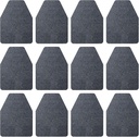 12PCS Urinal Mats, Urinal Mats for Men Bathroom, Non-Slip Urinal Mat, Water Absorption Deodorization Urinal Mat, Commerical Disposable Urinal Pads, for Men’S Restroom Urine Eliminating Odor（Black）