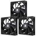 Thermalright TL-C12C X3 CPU Fan 120mm Case Cooler Fan, 4pin PWM Silent Computer Fan with S-FDB Bearing Included, up to 1550RPM Cooling （3 Quantities）