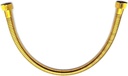 Gold Plumbing Pipe,Golden Plumbing Hose 1/2 Angle Valve Connector, Stainless Steel Gold Toilet Hose for Bathroom,Fittings Pipes, Pipe Fittings and Accessories (50cm)