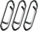 Alwonder 50-Pack Fishing Power Speed Clips, High Strength Stainless Steel Speed Clip for Fishing Lure Quick Change, Freshwater Saltwater Crankbait Popper Lures Quick Snap Connector Tackle