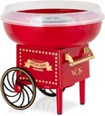 VOS Mini Cotton Candy Machine for Kids, Red Retro Sugar Candy Maker, Cotton Candy Maker Machine Kit: includes 15 Candy Sticks & 1 Sugar Scoop – Ideal for Home Use, Small Parties & Intimate Gatherings