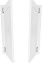 Double Swinging Door Half Doors with Metal Hinges and Hardware, White Pine Wood Finished Saloon Cafe Door for Doorway Bar Kitchen Decor(32x42in)