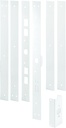 Prime-Line U 11026 Jamb Repair and Reinforcement Kit, 59-1/2 In. Installed, Steel Construction, White (1 Kit)