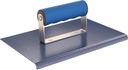 Bon 22-732 9-Inch by 6-Inch Blue Steel Sidewalk Edger with 1/4-Inch Radius and 3/8-Inch Lip with Comfort Grip Handle