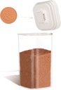 Brown Sugar Container Airtight, 1.8QT Stackable One-Touch Open, Brown Sugar Keeper Storage For Kitchen Organization