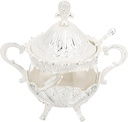Elegant Glass Jar Containers Food Storage Containers Lids Condiment Box for Home
