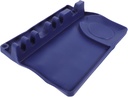 Silicone Utensil Rest with Large Kitchen Spoon and Fork Holder Rack for Countertop Storage Drip Pad for Ladles Spatulas Tongs and Chopsticks Easy Household Accessory