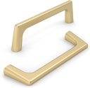 10 Pack 3.75 Inch(96mm) Kitchen Cabinet Handles Brushed Gold Cabinet Pulls Kitchen Cabinet Hardware Drawer Pulls for Cupboard Wardrobe