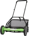 Cordless Reel Mower, Adjustable Cutting Handle Height Push Lawn Mower Manual Lawn Mower with 5-Blades, 5381ft2 Grass Cutter with Grass Catcher for Lawn Mowing in Villas, Parks, Gardens