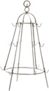 Homoyoyo Stainless Steel Barbecue Rack with Hanger Hanging Rack for Outdoor Camping Picnics and Grilling Smooth Polished Finish for Comfortable Handling for Ribs and Meat Cooking