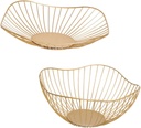 Iron Fruit Baskets 2 Tier Snack Container Small Fruit Baskets Kitchen Storage Home Decor