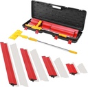 Drywall Skimming Blade Set, 10",16",24" & 32"-Stainless Steel Blades +29"-47" Telescoping Handle & Grip Adapter – Professional Wall Finishing Tools for Smooth Coating