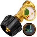 Flame King Propane Tank Gauge Level Indicator Leak Detector Gas Pressure Meter Color Coded & Glow in The Dark Universal for Cylinder, BBQ Gas Grill, RV Camper, Heater Propane Gas Tank Level Indicator