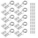 MC-38 Surface Mount Wired NC Door Sensor Alarm Magnetic Reed Switch White 10 Pair