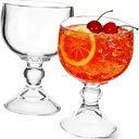 2 Pcs Glass Goblets Wine Glasses with Thickened Base Smooth Grip Unique Design for Wedding Party and Home Use Transparent Cocktail Wine Cups