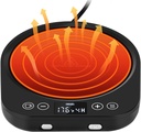 PUSEE Candle Mug Warmer Electric, Auto On/Off Gravity-Induction Coffee Warmer with 9 Temp Settings, 1-9 Timer Candle Melter, Beverage Warmer for Home & Office