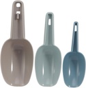 Plastic Serving Ice Scoops Set Versatile Kitchen Cereal and Ice Cube Shovels for Baking Cooking and Pet Food Lightweight Easy to Clean Set