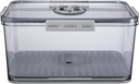 Food Fresh Container Timer Pet Refrigerator Organizer Box for Fruits and Breads Four-sided Locking for Freshness Neat Storage for Kitchen