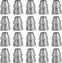 20Pcs Safety Round Handle Wedges, Handle Splitting Wedge Axe Hand Metal Wedge Round Steel Wedge for Axe Claw Hammer Sledge(Diameter 8mm / 0.31in)