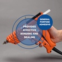 TapeCase, 3792Q-5/8-8, 3M Melt Adhesive, Scotch-Weld Glue Gun Stick, Clear, 5/8 in x 8 in, 15 Packs, 1 Count