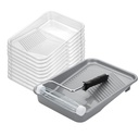 Bates- Paint Tray Set, 9 Inch, 12 PCs, Paint Roller Tray