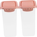 NUOBESTY 2pcs Airtight Bread Box Yogurt Fermentation Cup Food Storage Container for Bread Cereal Spaghetti More Versatile Kitchen Storage