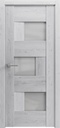 VDOMDOORS Interior Solid Door 32 x 80 inches | Sete 6933 Nordic White with Frosted Glass | Single Regular Panel Frame Trims Handle | Bathroom Bedroom Sturdy Doors