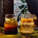 2 PCS Ribbed Glass Cups, 18 Oz Vintage Drinking Glasses, Wavy Design Cute Glass Cups for Iced Coffee, Beverage, Juice, Milk, Bubble Tea, Cocktails