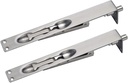 TOGU 2 Pack 12" Solid Stainless Steel Lever Action Flush Bolt,Concealed Security Door Lock For Composite Doors,French Doors,Wood Doors,Double Doors,Dummy Doors,Brush Stainless Steel Finish