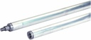 Concrete Threaded Handle 5' Aluminum Sections 1 3/4 In Diam